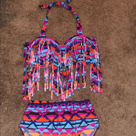🍭Multi Color Plus Size Bikini - Picture 4 of 4